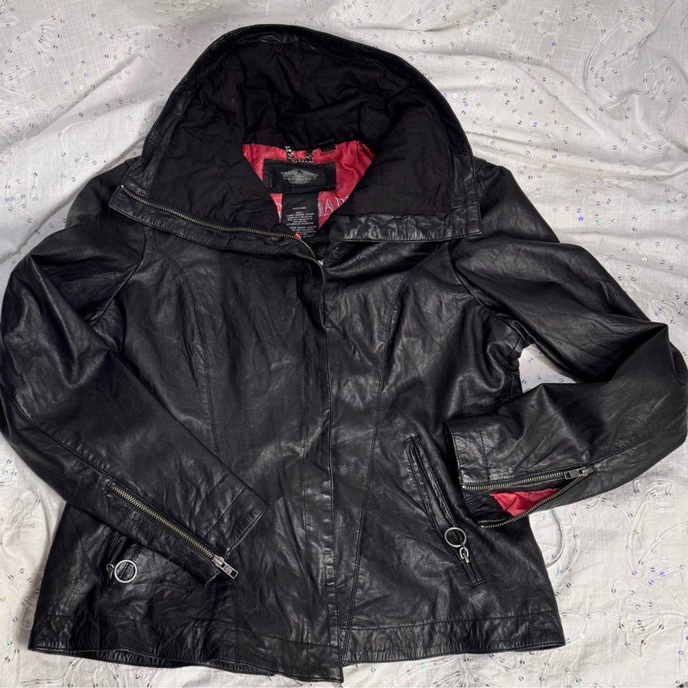 Women's Black Leather Jacket